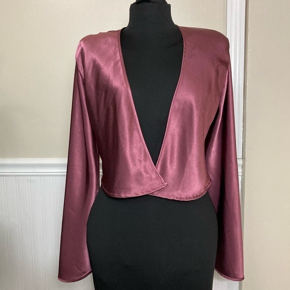 Marjolaine Open Front Lingerie Jacket, EUC‎ size Medium - Picture 1 of 10